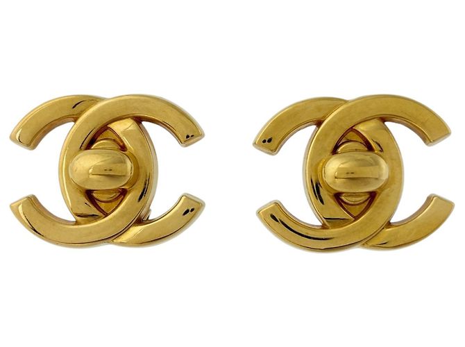 Orecchini a clip Chanel placcati oro