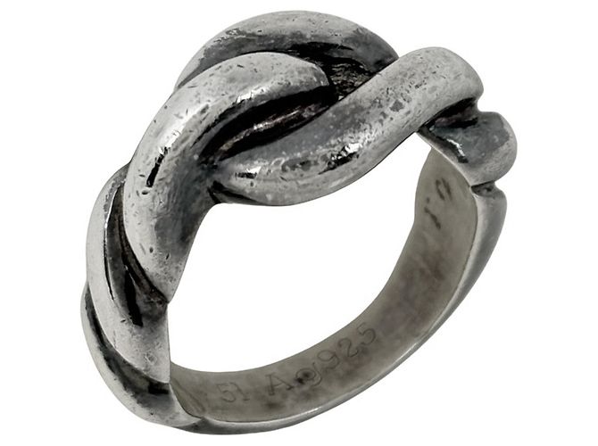 Hermès Hermes Torsade Ring aus Silber 925