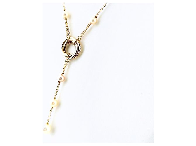 Colar Cartier Trinity Circle Pérola