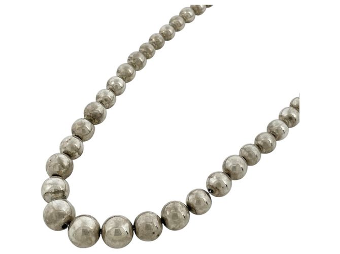 Autre Marque Tiffany & Co. Ball Chain Graduated Choker Halskette