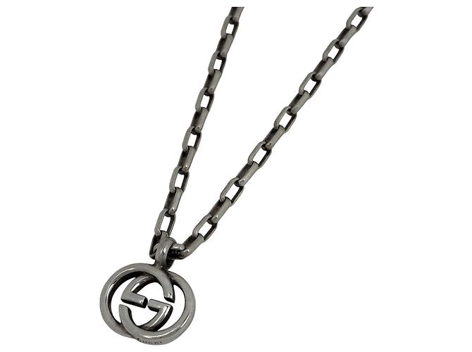 Collier Gucci Silver Interlocking G
