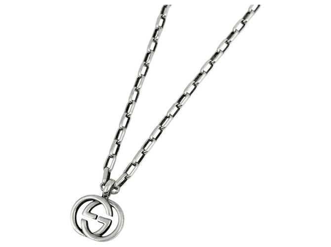 Colar Gucci Interlocking G em Prata 925
