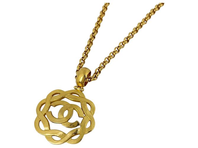Collier Chanel plaqué or
