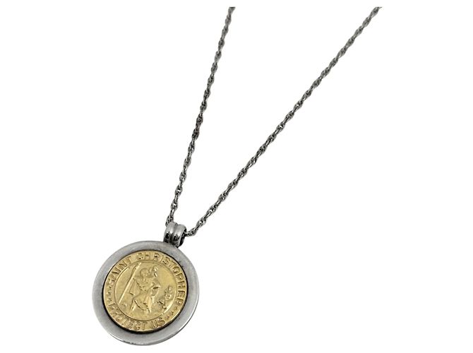 Autre Marque Colar Medalha St. Christopher Tiffany & Co.