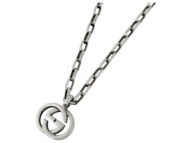 Collier Gucci Interlocking G Argent