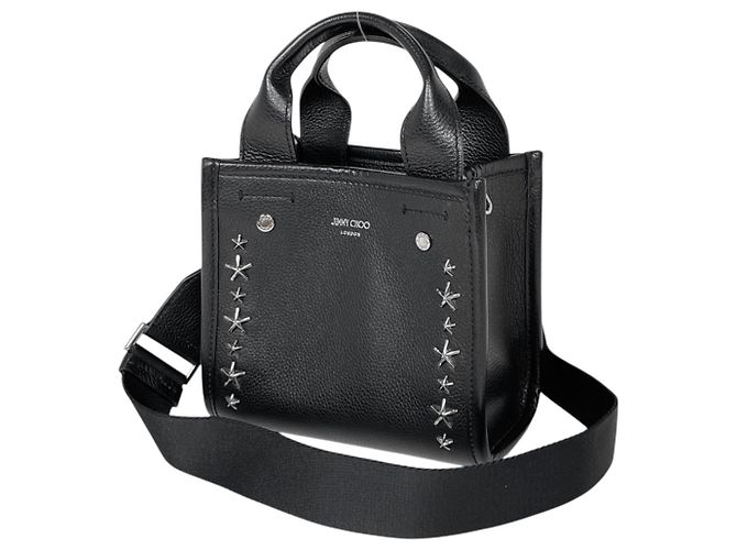 Borsa 2-Way Jimmy Choo in pelle nera