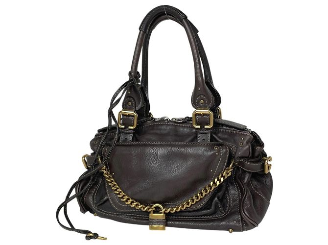 Sac à main en cuir Chloé Paddington