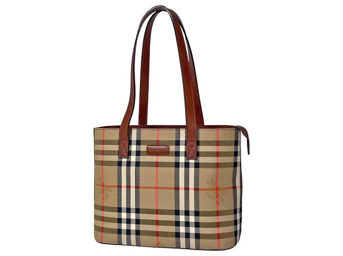 Saco Tote Burberry com padrão Check