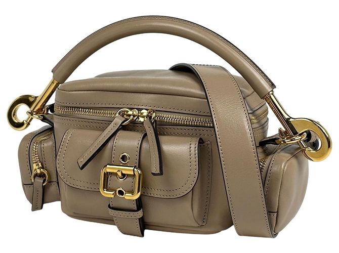 Bolso de mano Chloé de piel beige