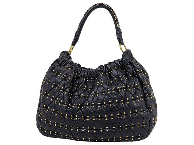Borsa a tracolla Miu Miu in pelle nera