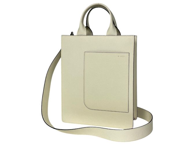 Valextra Boxy 2-Way Leder Tote Bag