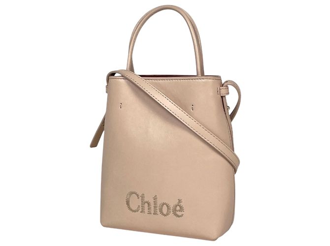 Bolso de piel 2-Way Chloé Sense Micro Tote