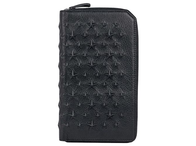 Jimmy Choo Black Leather Long Wallet