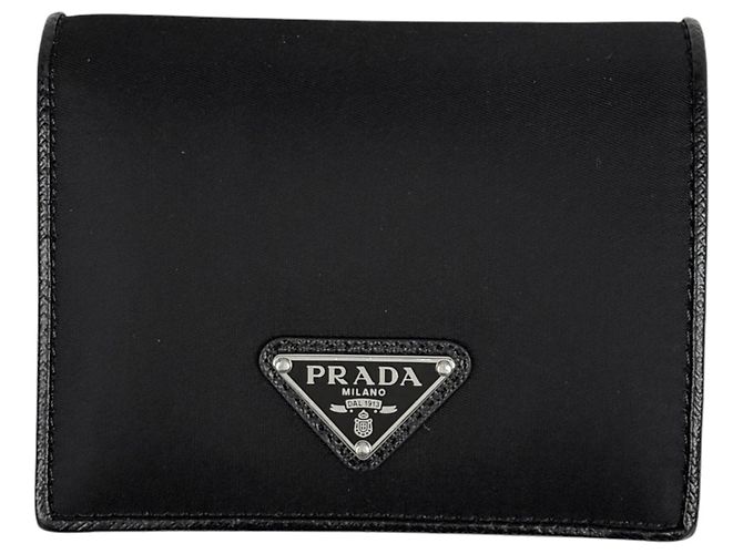Portafoglio Prada nero bifold