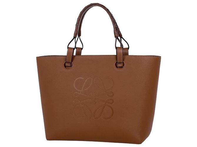 Bolsa de mão em couro 2-Way Loewe Anagram