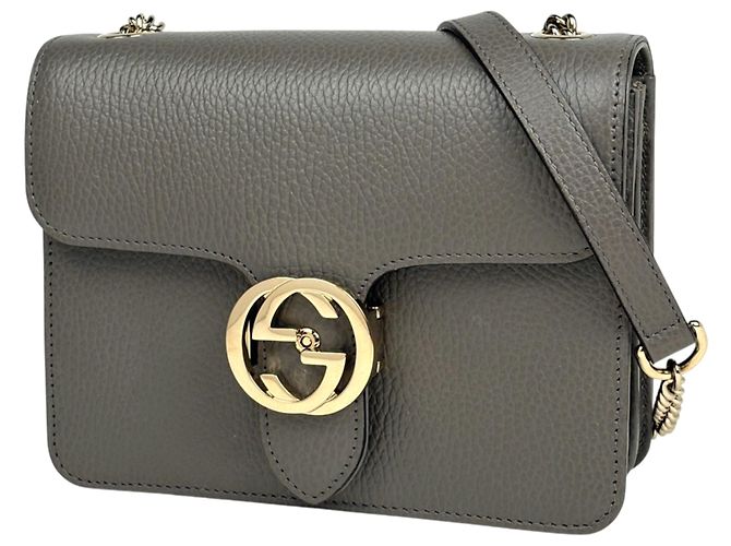 Gucci Interlocking G Leather Shoulder Bag
