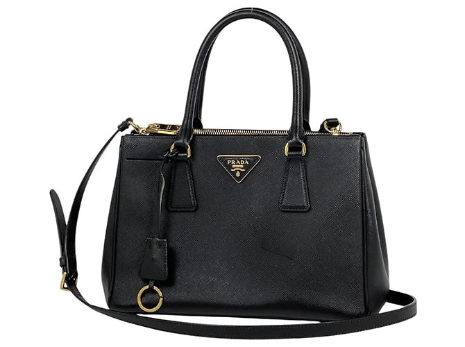 Borsa 2-Way Prada Galleria in pelle Saffiano nera