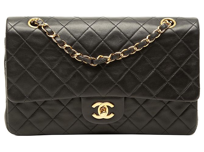 Chanel Black Medium Classic Lambskin Double Flap