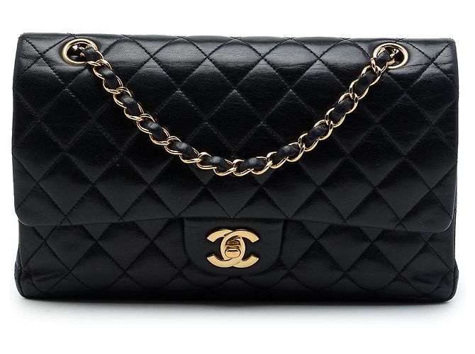 Chanel Black Medium Classic Lambskin Double Flap