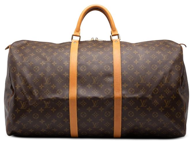 Louis Vuitton Brown Monogram Keepall 60