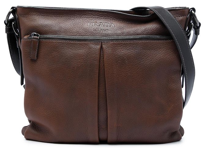 Prada Brown Cervo Crossbody
