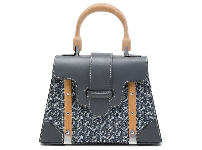Saïgon Goyard Gray Goyardine Saigon Structured PM