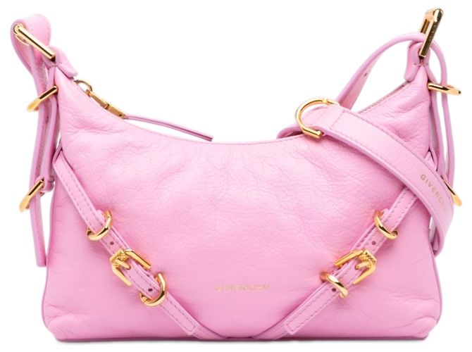 Bolsa tiracolo Voyou mini em couro rosa Givenchy