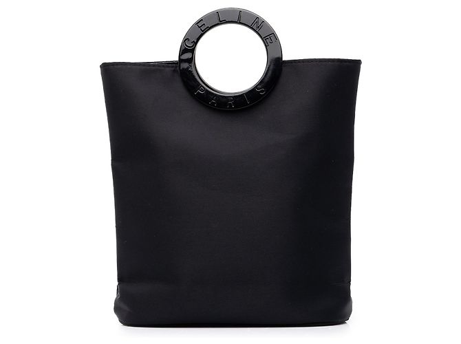 Céline Sac à main Celine Black Nylon Ring