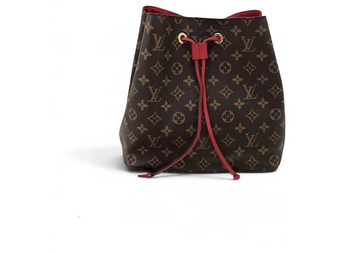 Louis Vuitton Monogram NéoNoé MM Borsa a Secchiello Rossa
