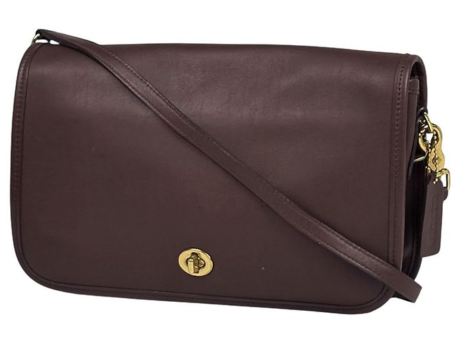 Coach Handtasche aus braunem Leder