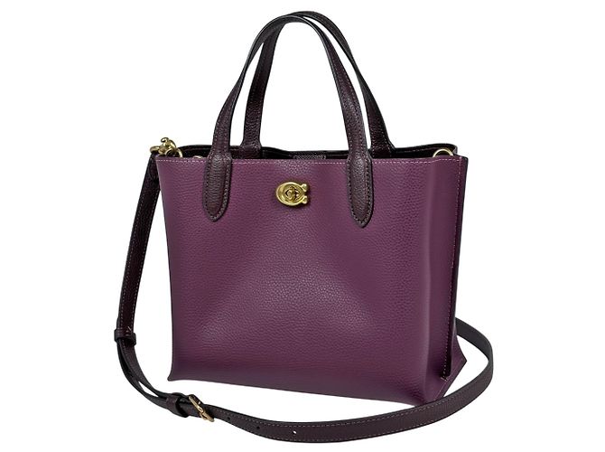 Bolsa de couro 2 em 1 Coach Willow Tote 24