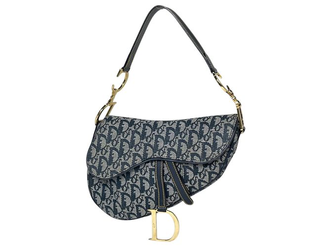 Borsa Saddle Christian Dior Navy