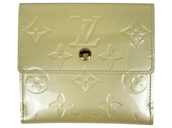 Cartera tri-fold Louis Vuitton Pearl Monogram Vernis