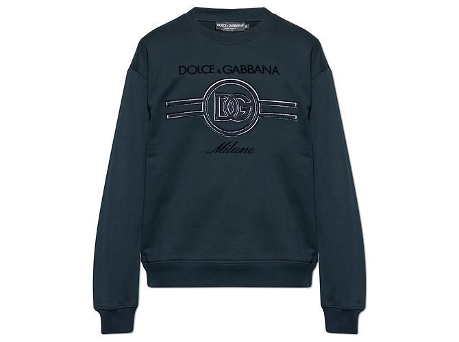 Dolce & Gabbana Sweatshirt mit Relief-Logo