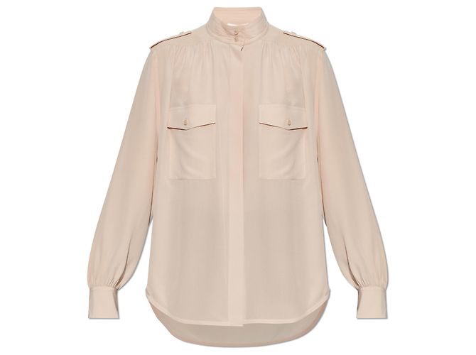 Camicia in seta rosa Chloé