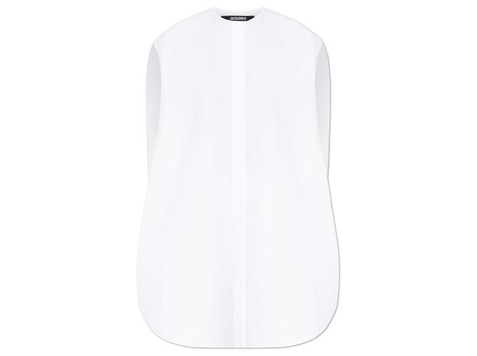 Vestido Jacquemus de algodón blanco corte holgado
