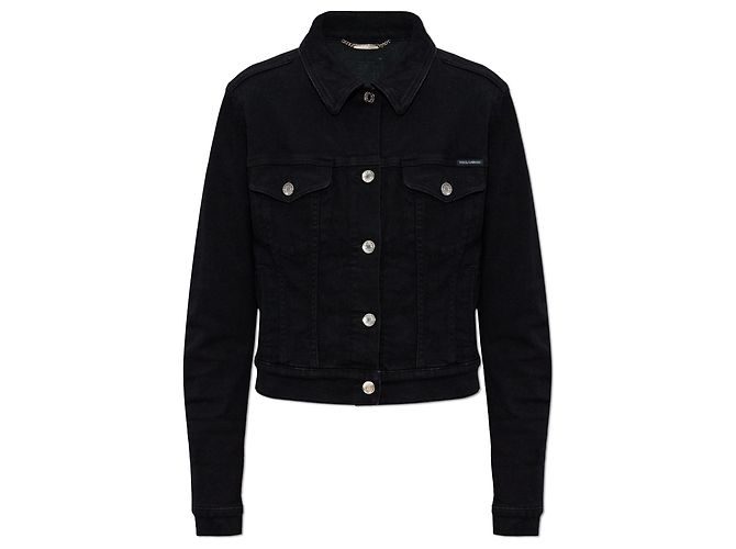 Dolce & Gabbana Giacca di jeans nera