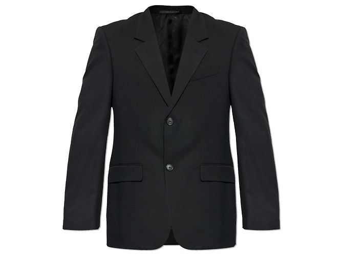 Balenciaga black wool double-breasted blazer