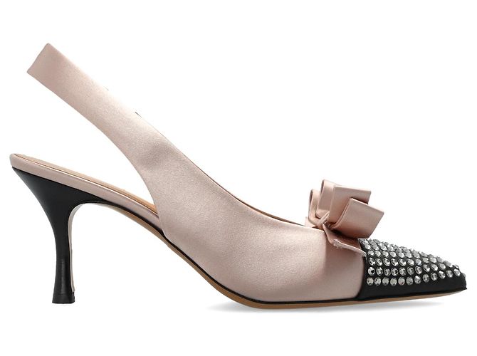 Chloé Alba zapatos slingback de satén rosa