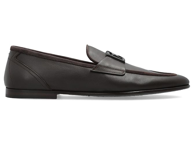 Mocassini in pelle marrone Dolce & Gabbana