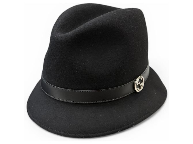 Gucci Wool Leather Hat
