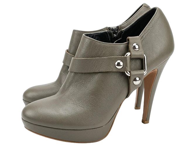 Balmain Botines de Piel con Plataforma