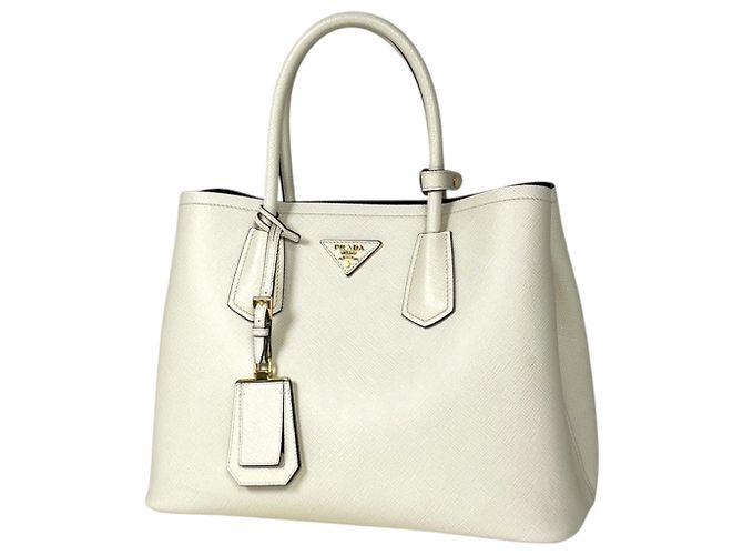 Sac à main Prada en cuir Double Saffiano