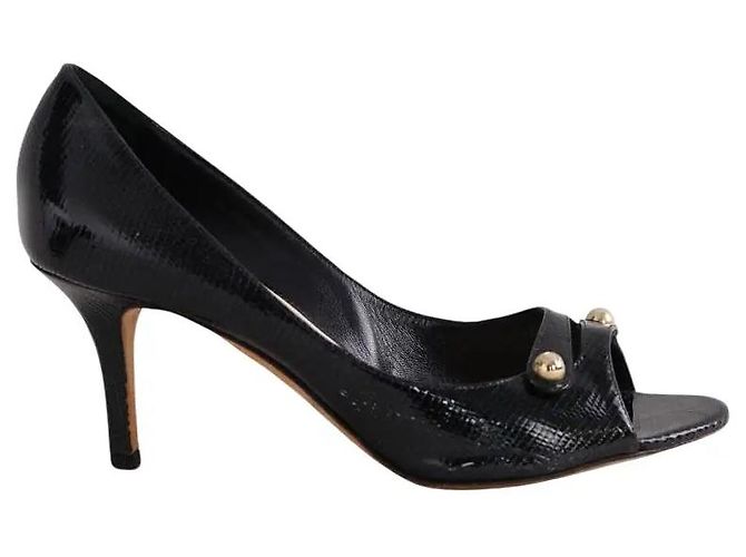 Dior Black Leather Heels Size 37