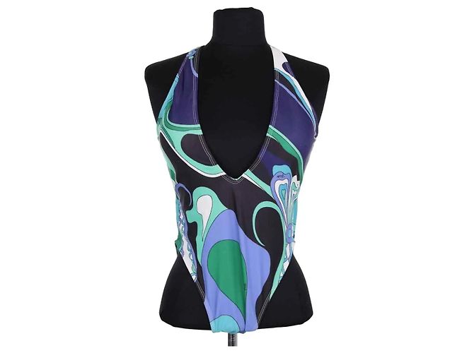 Blauer Badeanzug von Emilio Pucci