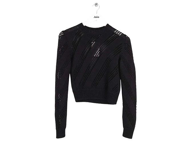 Autre Marque Saint Laurent Schwarzer Pullover aus Viskose