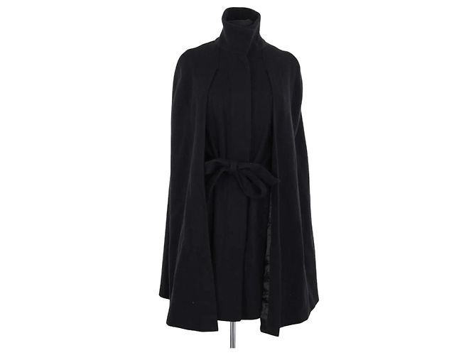 Maje Black Cotton Coat