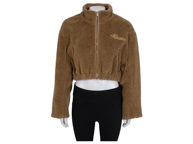 Chaqueta Bomber Ajustada Khaite Marrón Sz. M De segunda mano