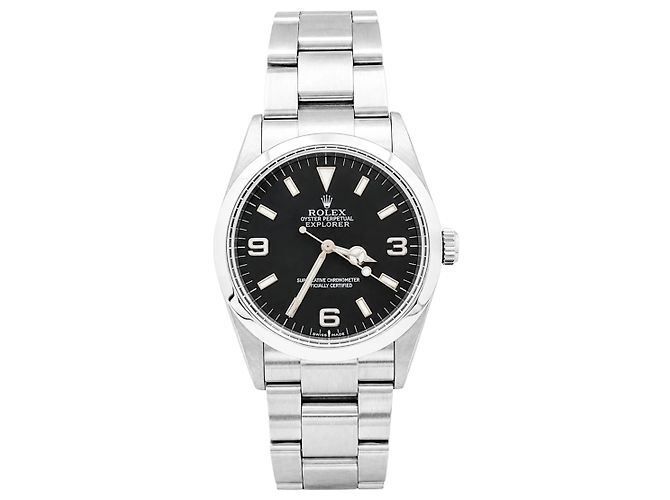 Relógio Rolex "Oyster Perpetual Explorer", aço.