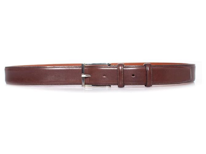 Santoni, Cinturón de cuero marrón
